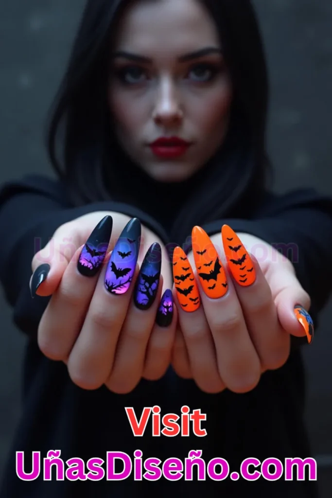 9. Estampado de Murciélagos - Los 10 diseños de uñas de Halloween más de moda en la Ciudad de México (2).jpeg