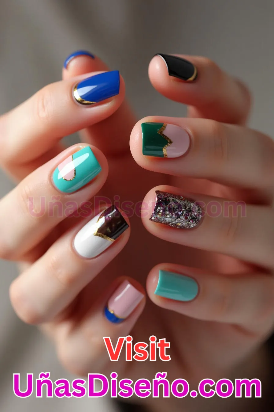 9. Invertido - Los 20 mejores diseños de uñas con purpurina para lucir un look deslumbrante (2).jpeg