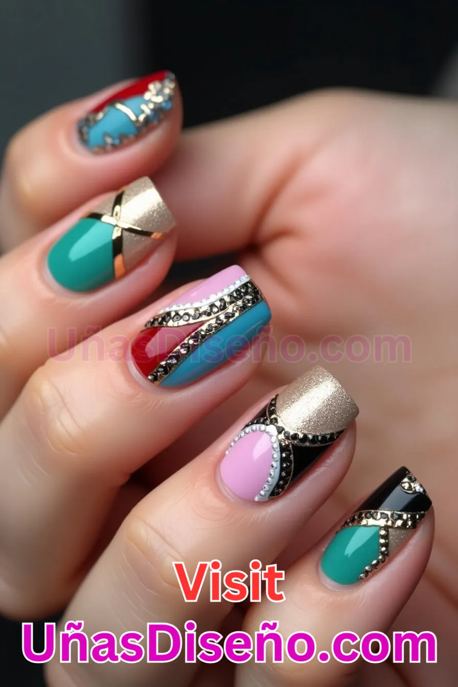 9. Invertido - Los 20 mejores diseños de uñas con purpurina para lucir un look deslumbrante (3).jpeg