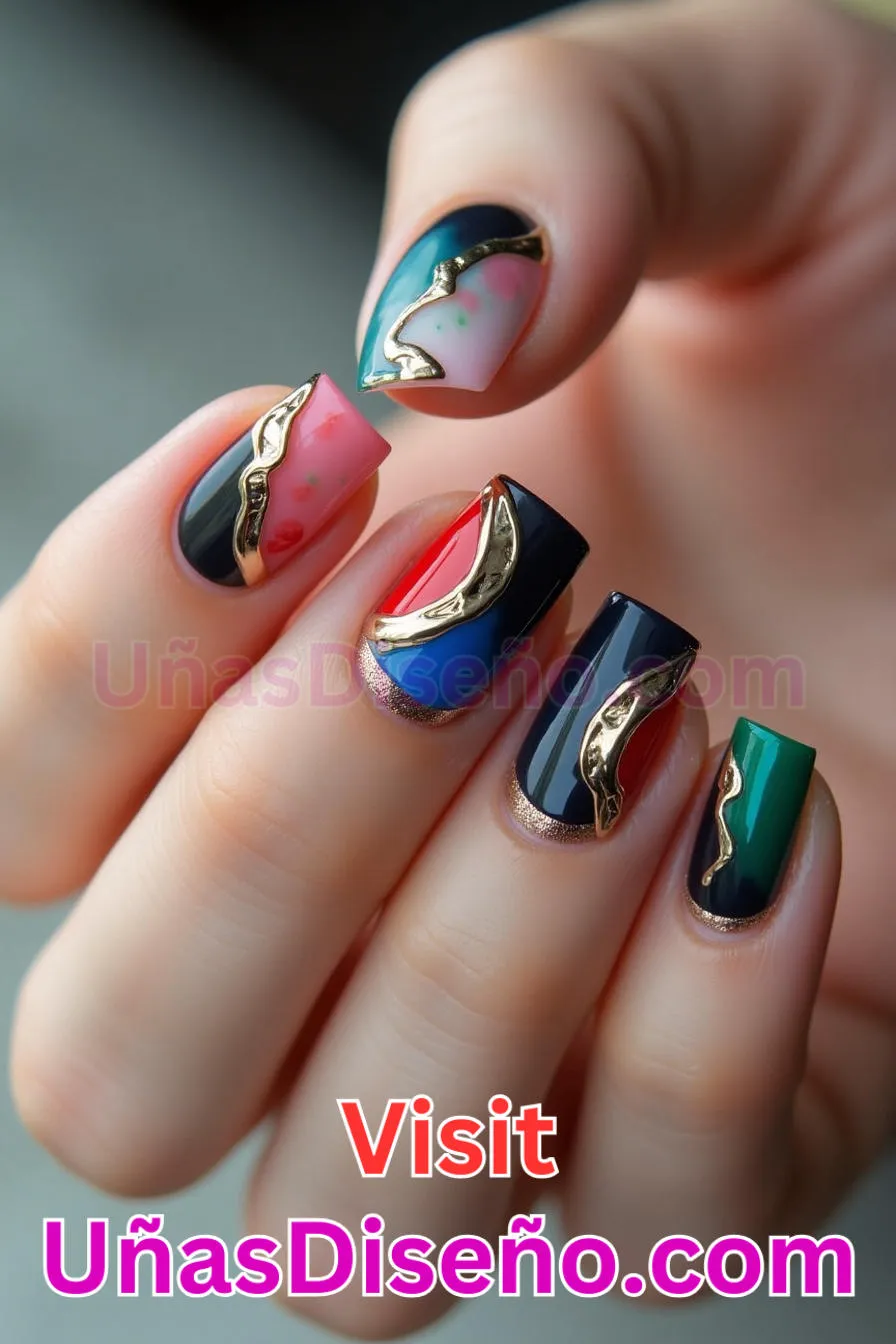 9. Invertido - Los 20 mejores diseños de uñas con purpurina para lucir un look deslumbrante (4).jpeg