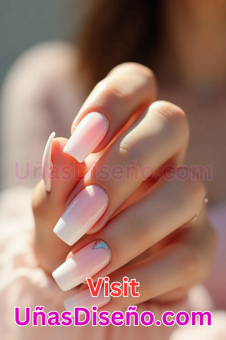 9. Uñas con brillo de labios (9)