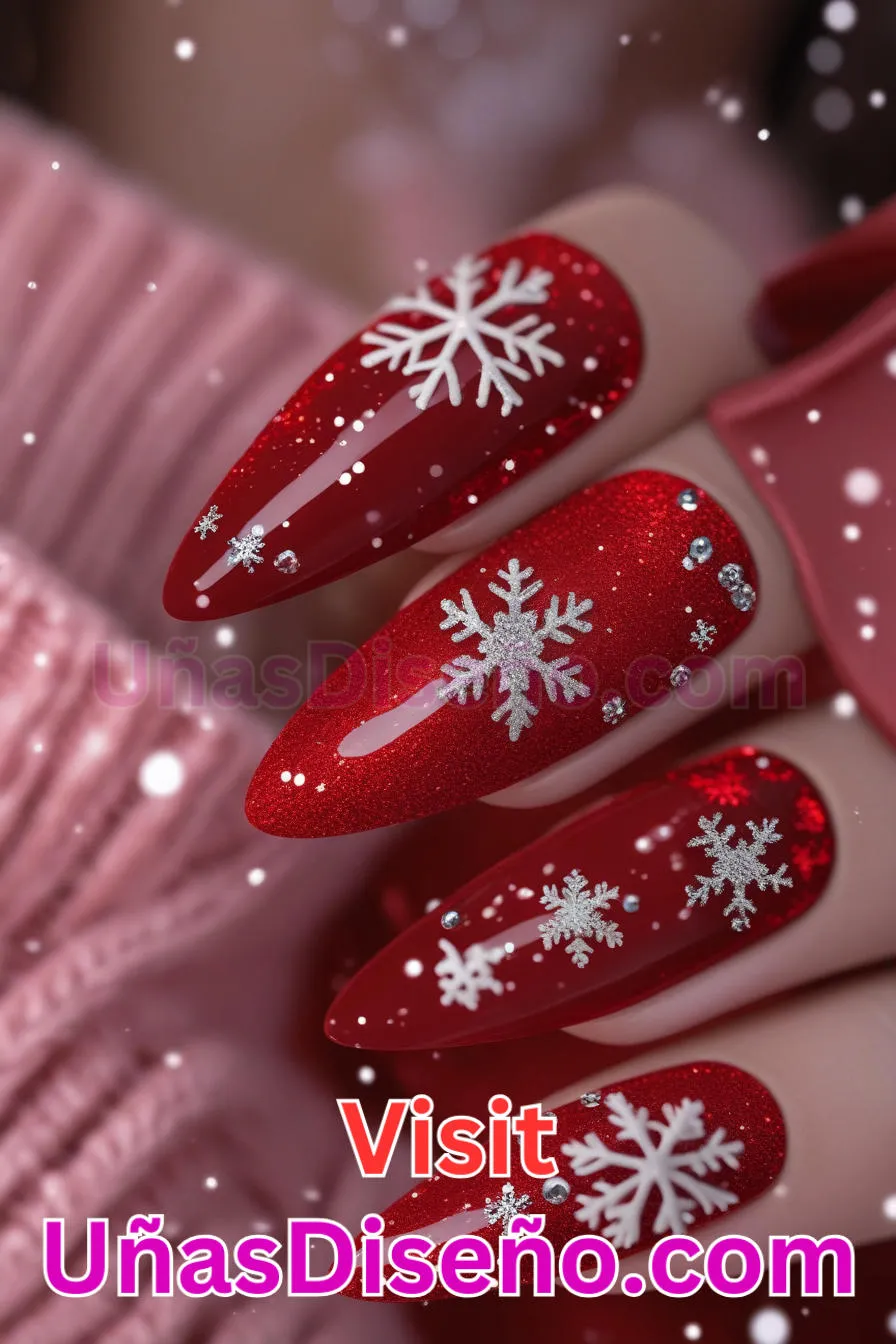 9. Uñas de terciopelo rojo copo de nieve (4).jpg