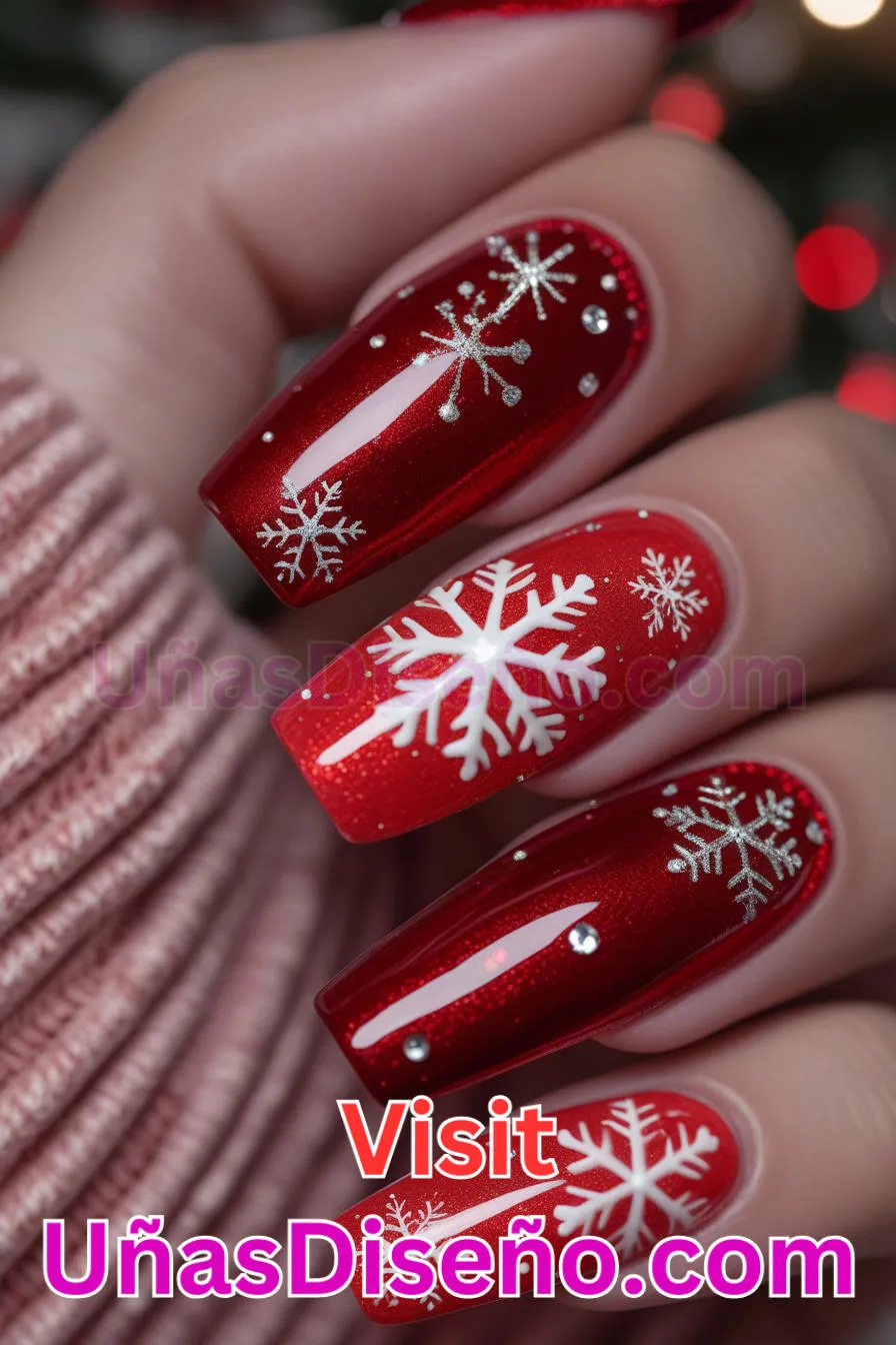 9. Uñas de terciopelo rojo copo de nieve (5).jpg