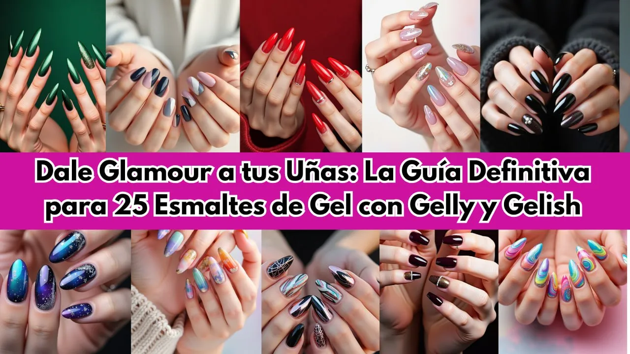 Dale Glamour a tus Uñas La Guía Definitiva para 25 Esmaltes de Gel con Gelly y Gelish